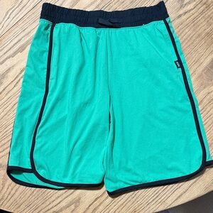 Abercrombie Kids Green and Black Trim Shorts